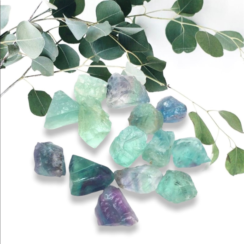 Fluorite Raw Crystal Mini Stone 3pc
